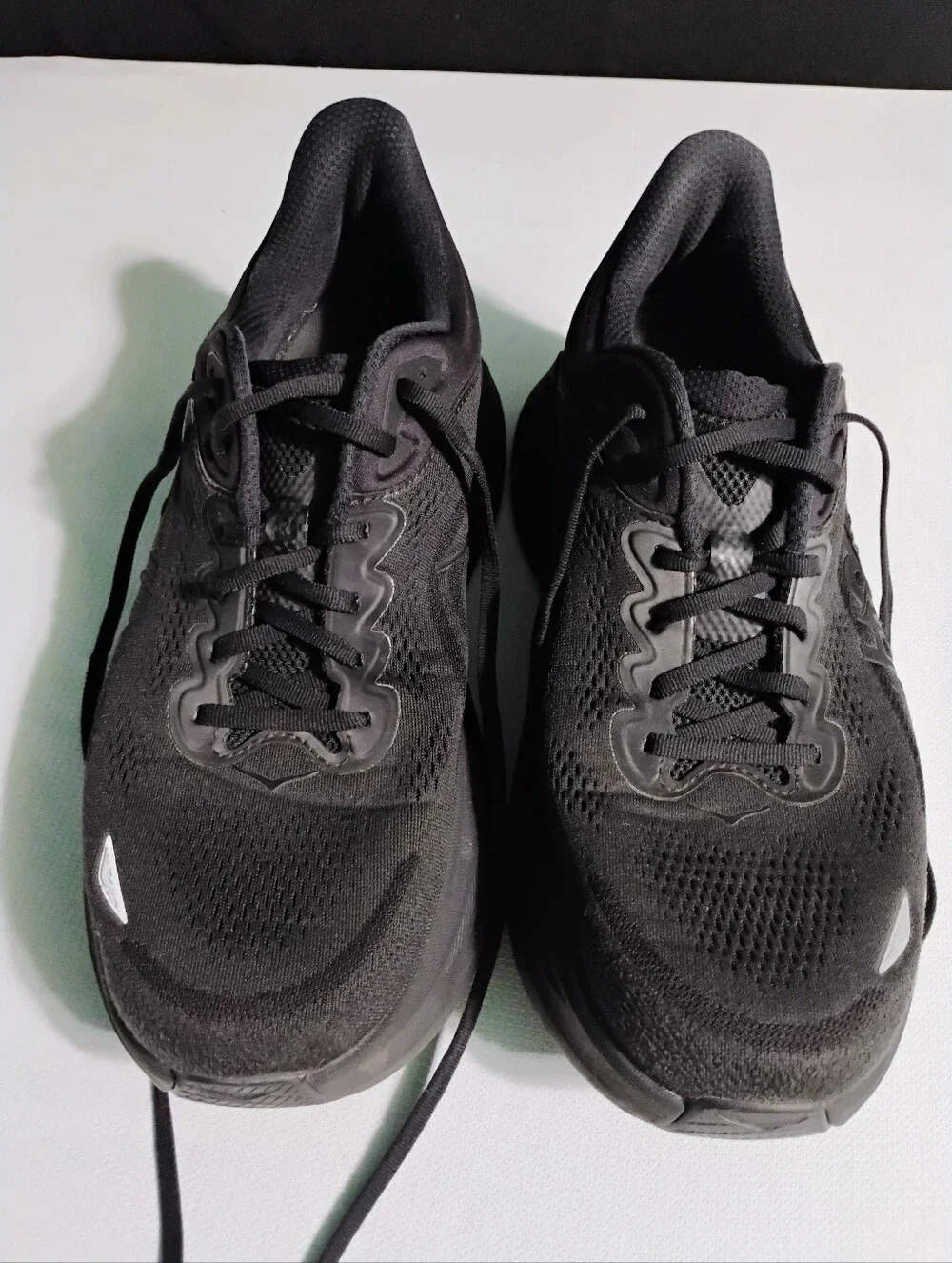 Hoka Bondi 9 Men's Size 11.5 2E Wide Black Running Shoes Sneakers